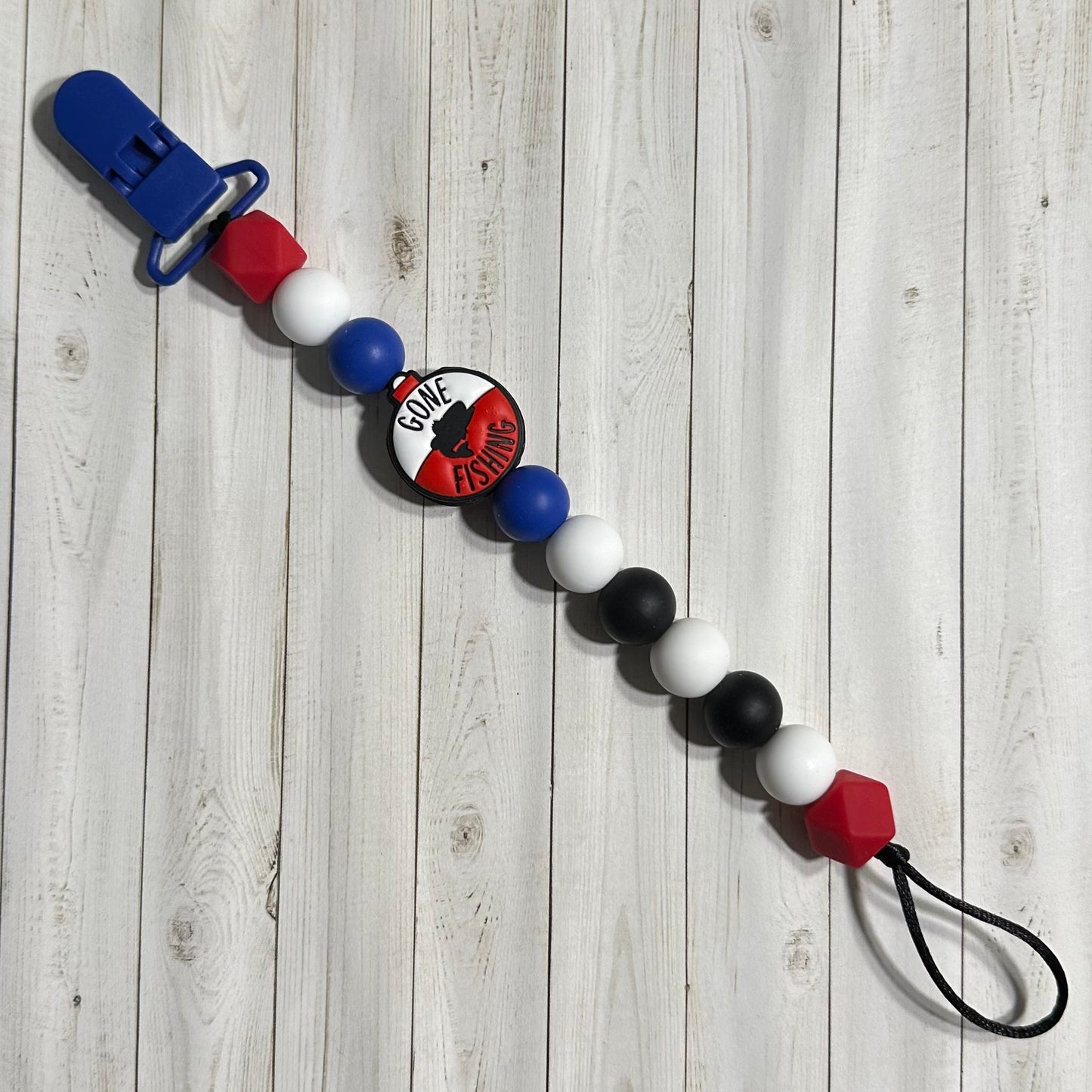Gone Fishing Paci Clip