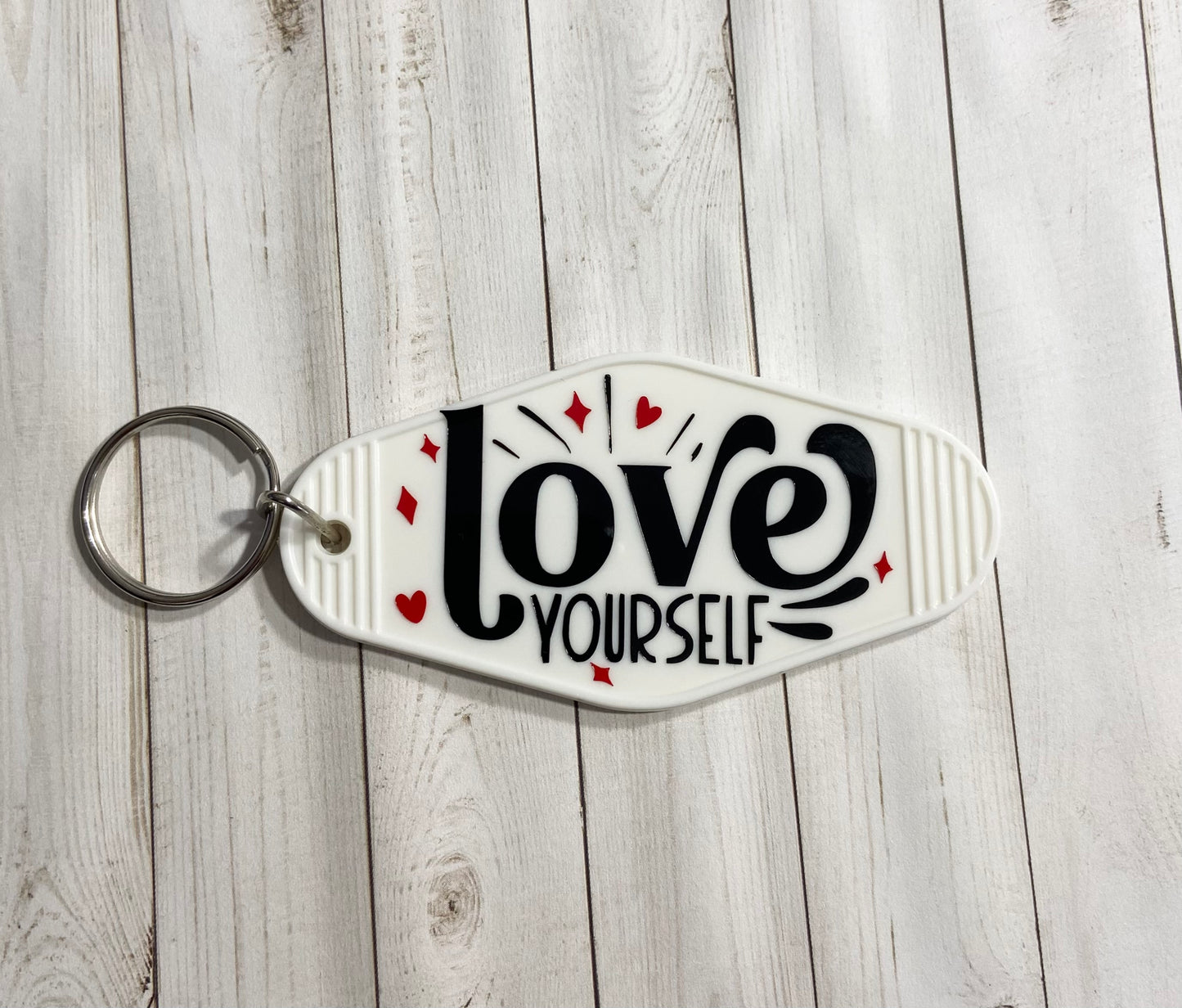Love Yourself Motel Keychain