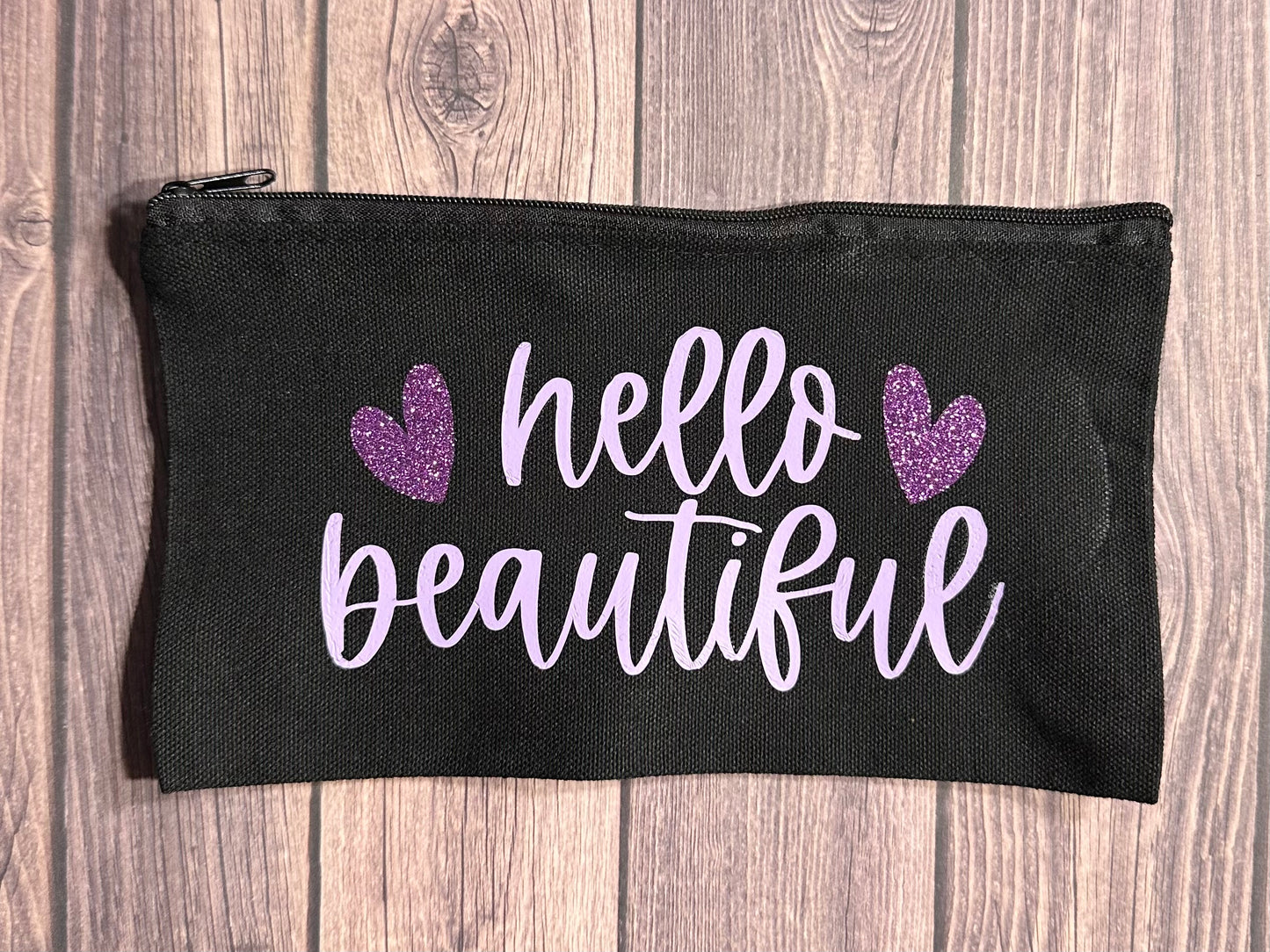 Hello Beautiful Zipper Pouch