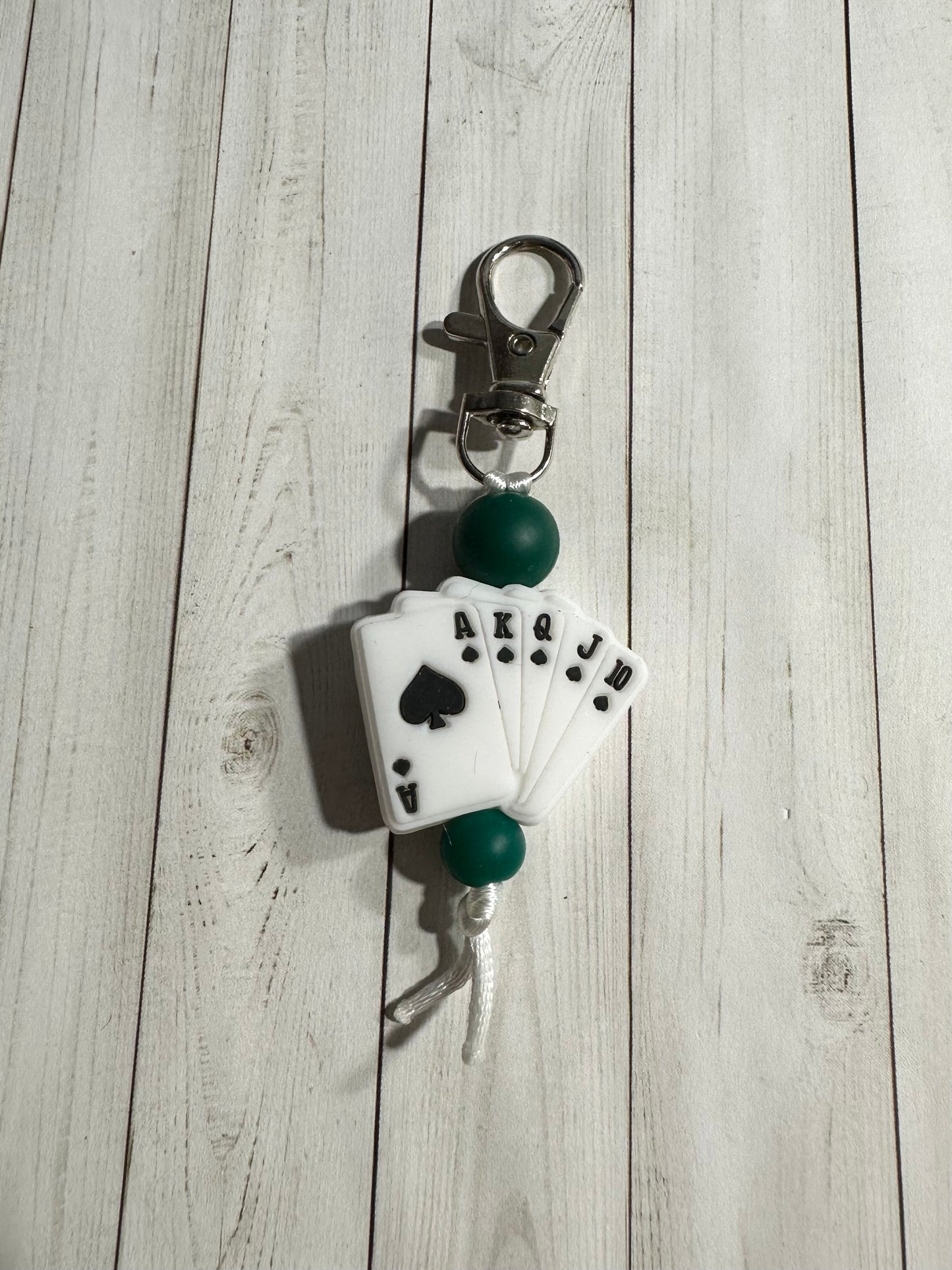 Gambling Zipper Pull