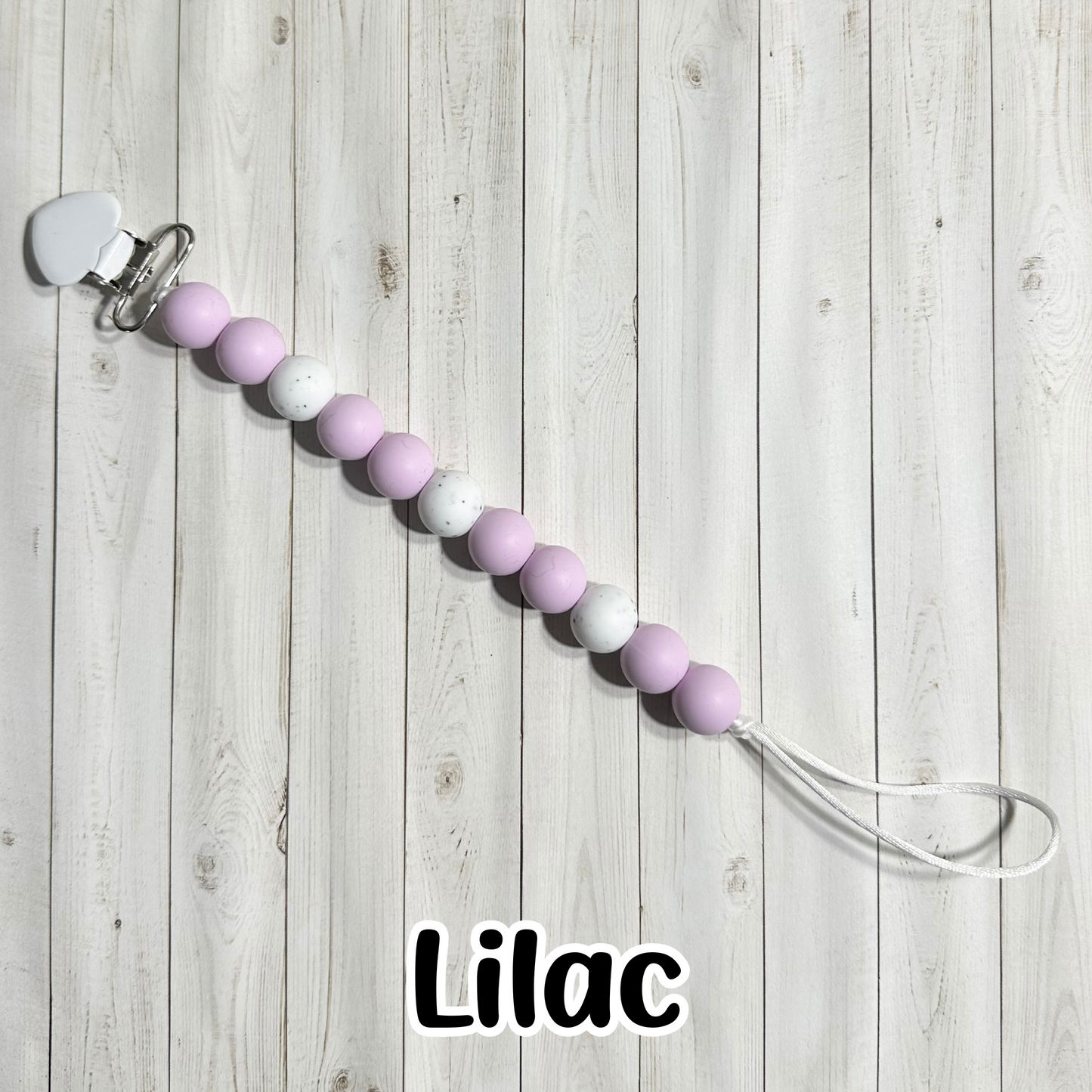 Speckled Paci Clips