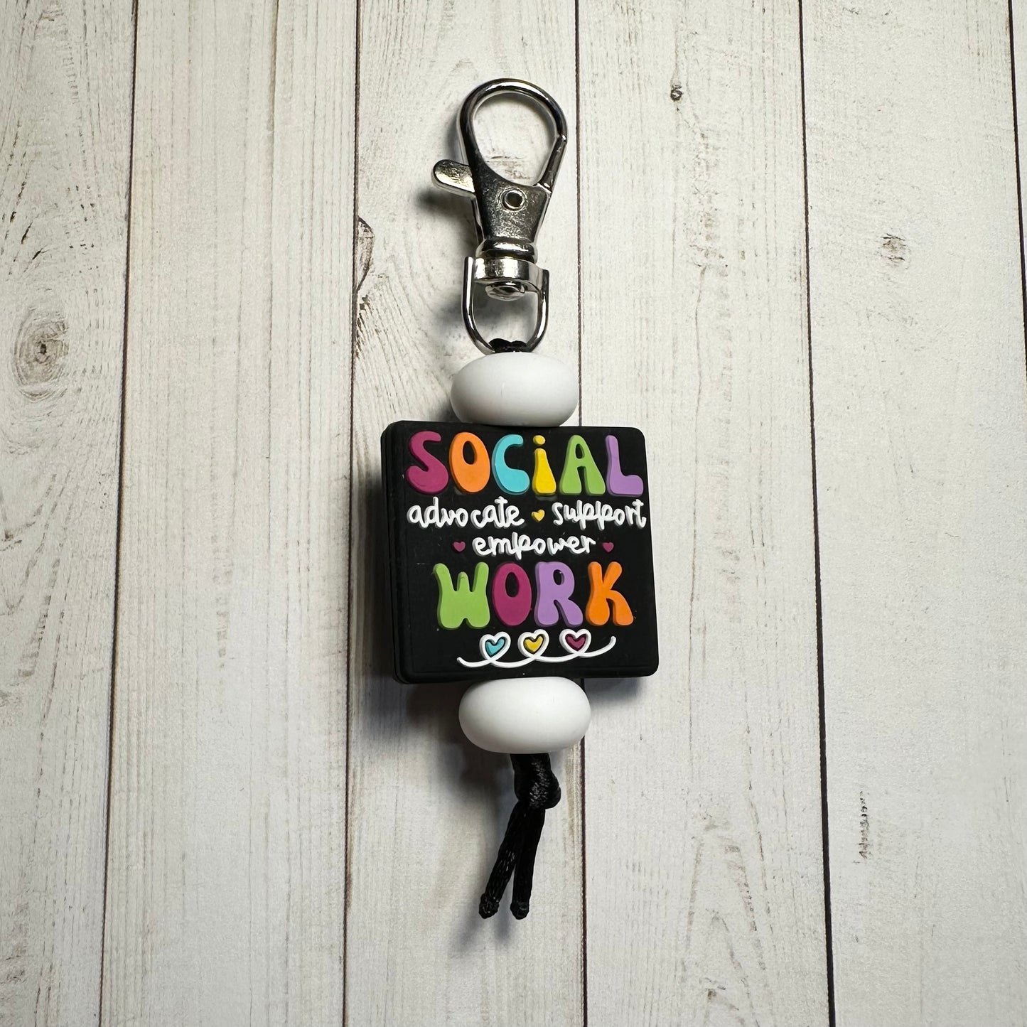 Social Work Zipper Pulls