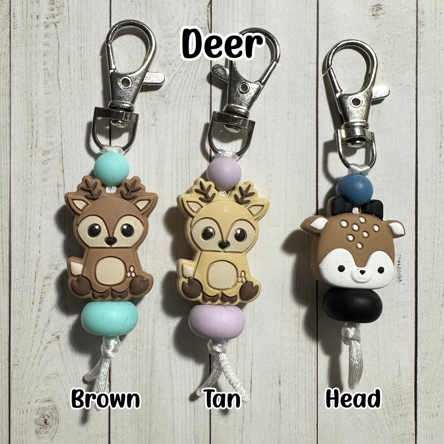 Woodland Animal Zipper Pulls