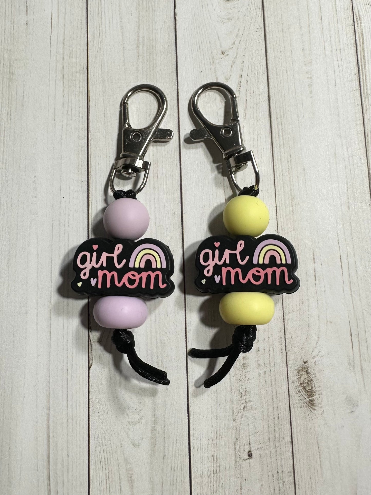 Girl Mom Zipper Pulls
