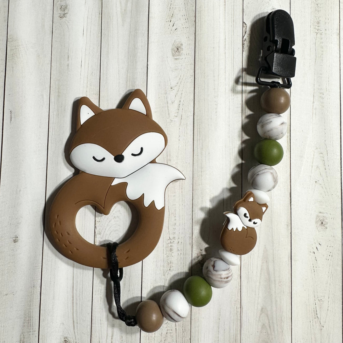 Sleepy Fox Teethers