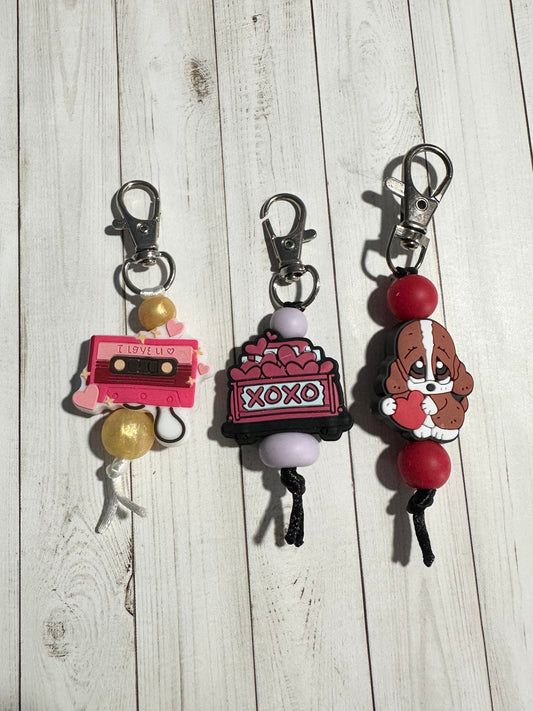 Valentine's Day Zipper Pulls
