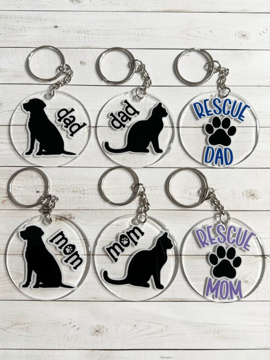 Fur Parent Acrylic Keychains