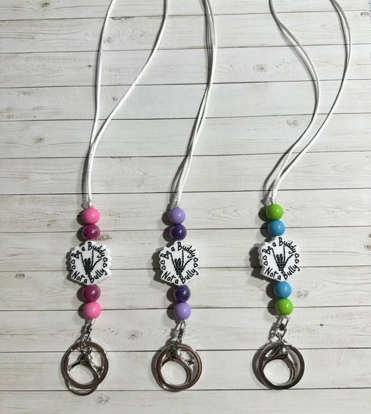 Be A Buddy Not A Bully Lanyard