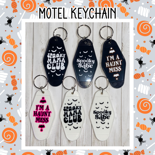 Spooky Motel Keychains