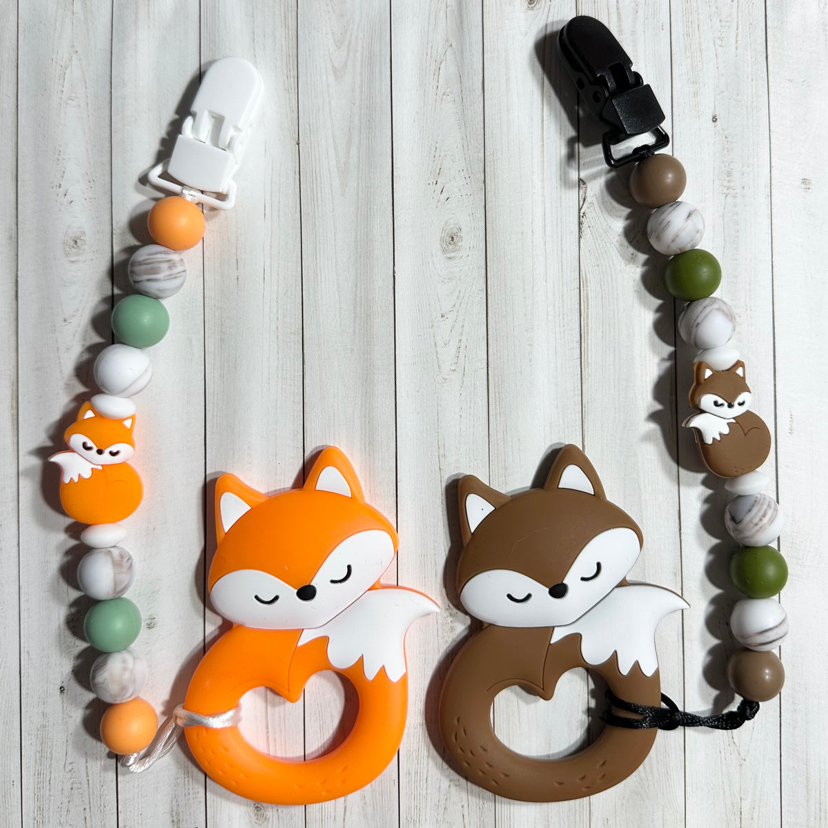 Sleepy Fox Teethers