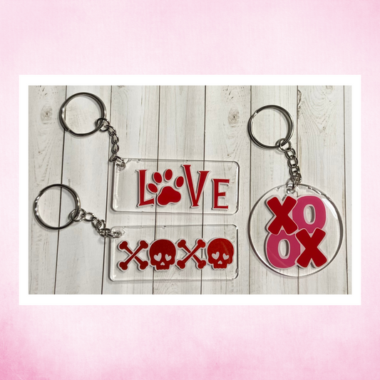 Valentine’s Day Acrylic Keychains