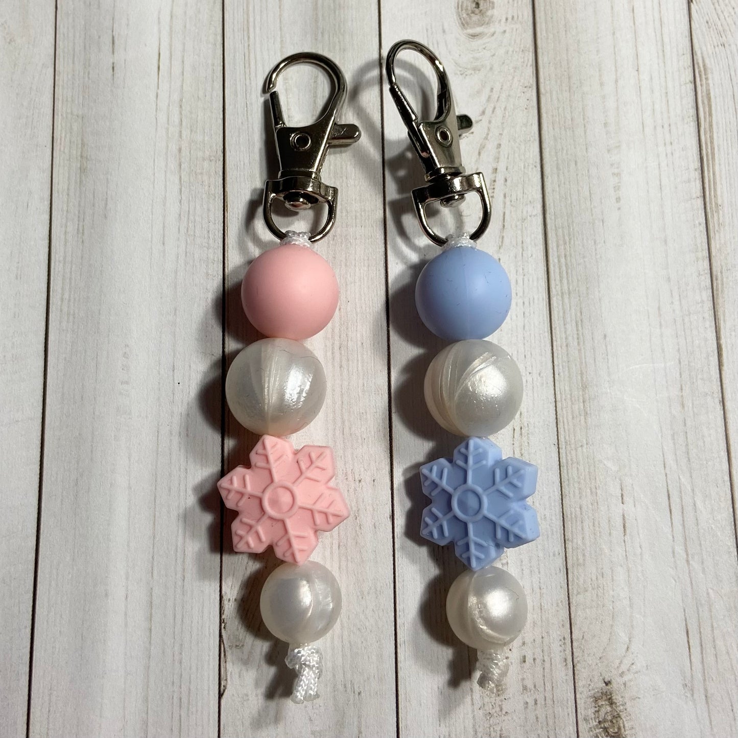 Snowflake Zipper Pulls