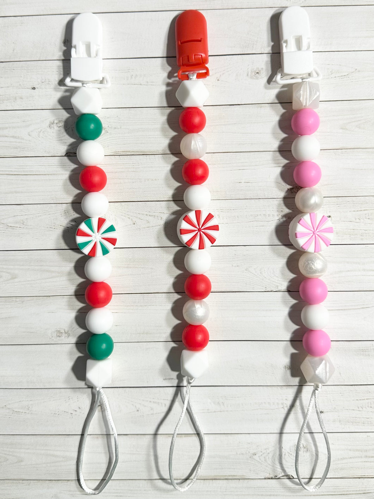 Winter & Christmas Paci Clips
