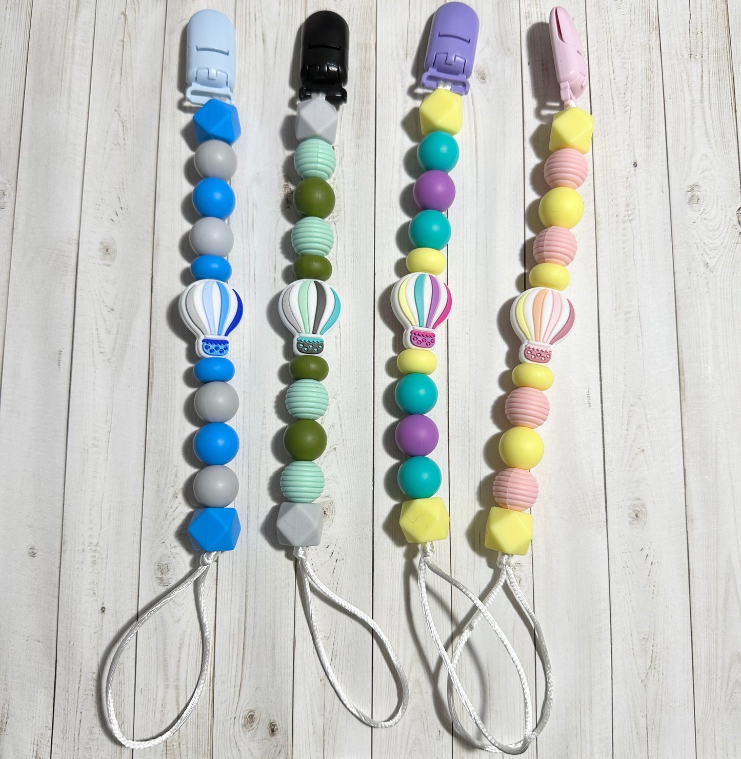 Hot Air Balloon Paci Clips