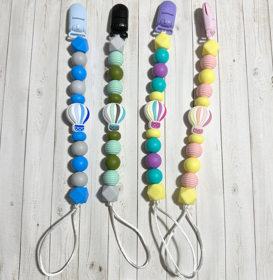 Hot Air Balloon Paci Clips