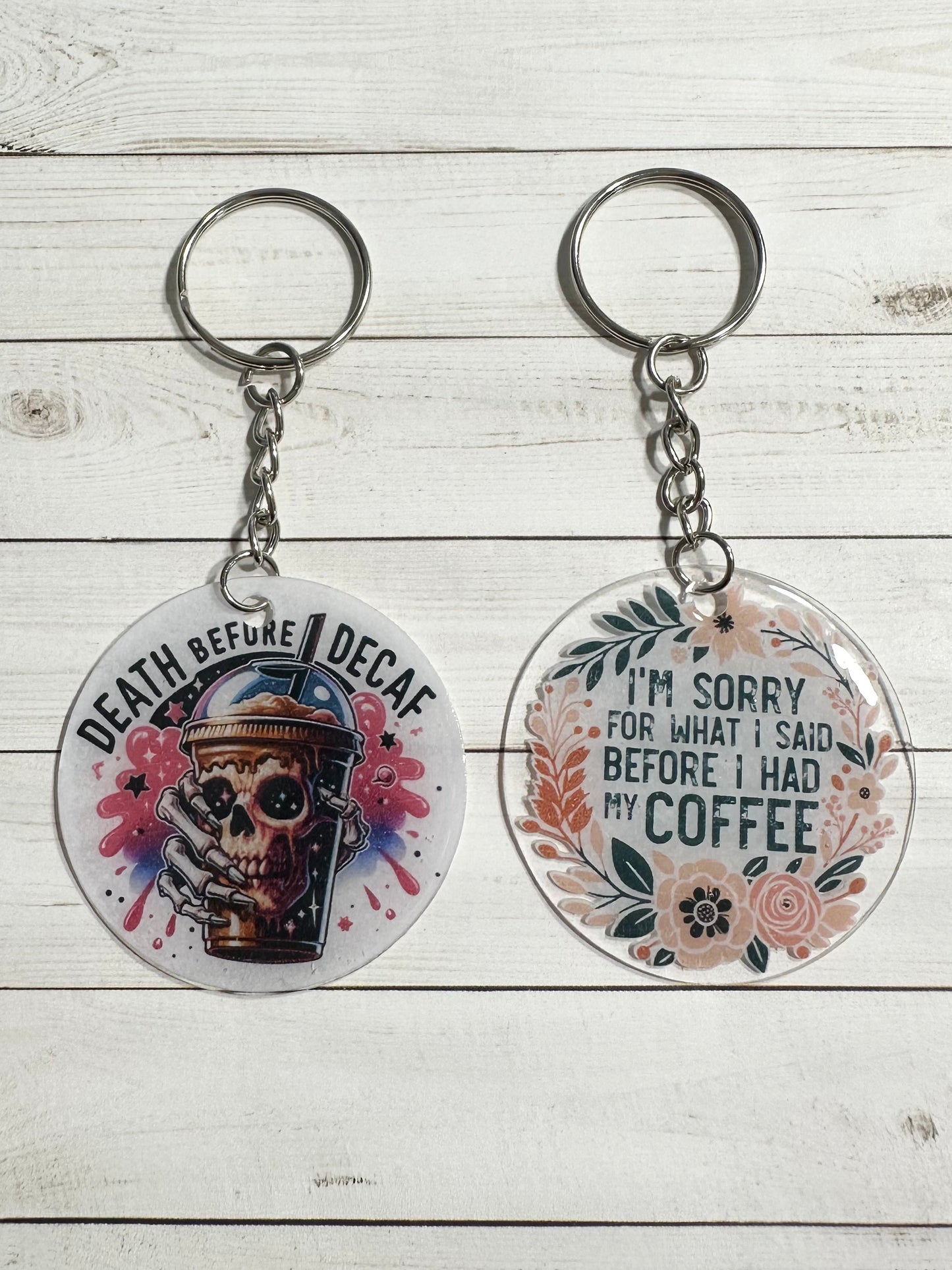 Coffee Acrylic Keychain