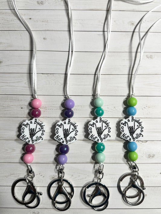 Be A Buddy Not A Bully Lanyards