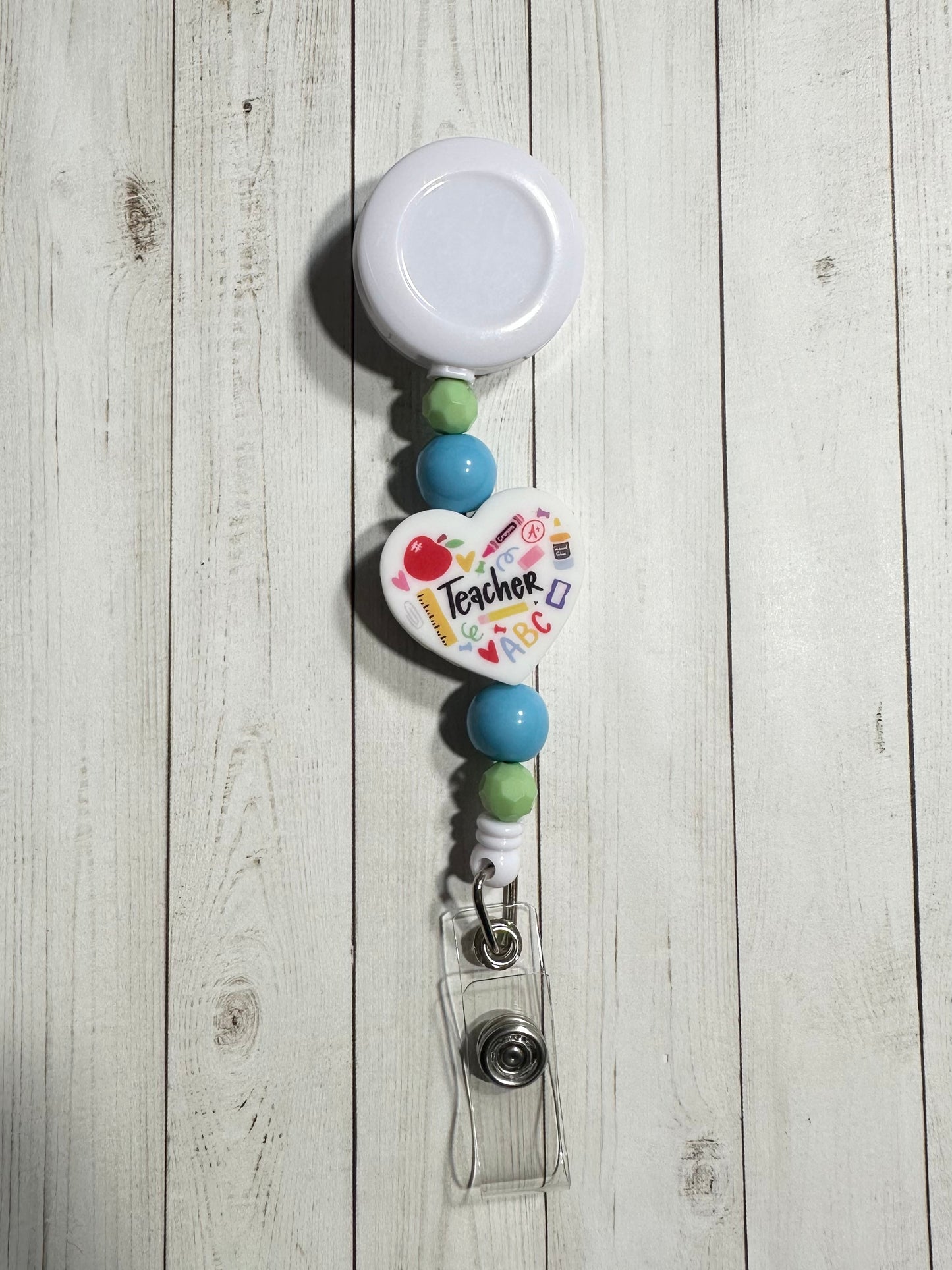 Teacher Heart Badge Reels