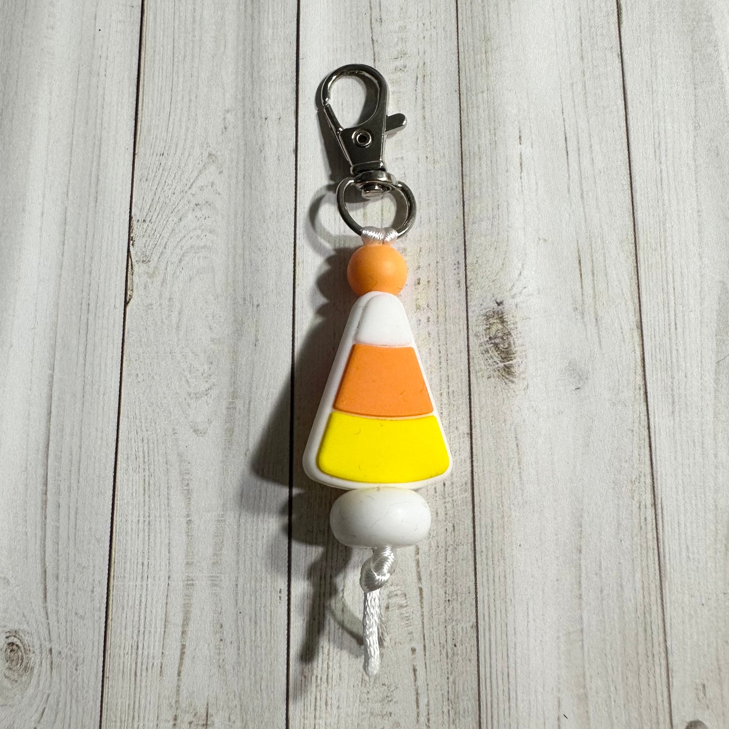 Candy Corn Zipper Pull