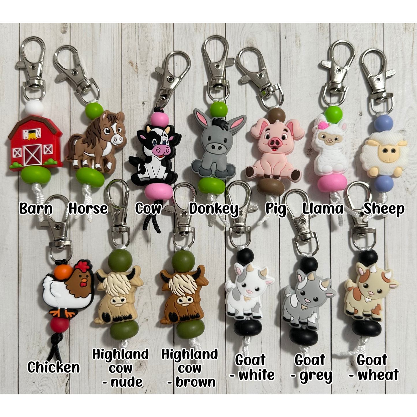 Farm Zipper Pulls