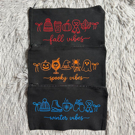 Seasonal Vibes Zipper Pouch
