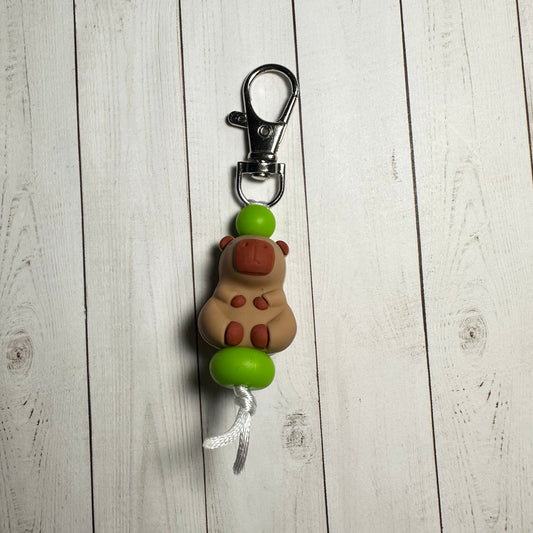 3D Capybara Zipper Pull