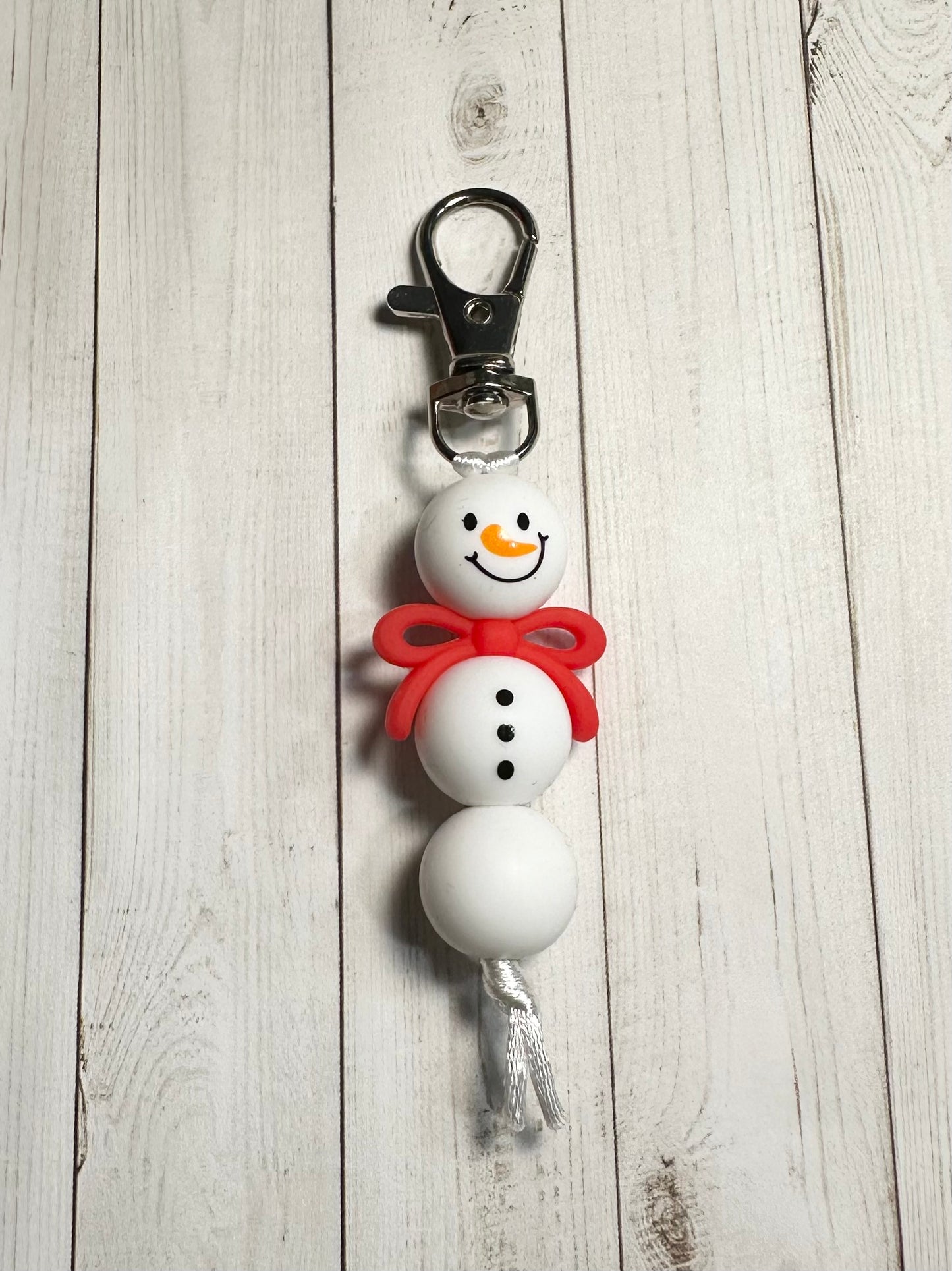 3D Snowman Zipper Pulls