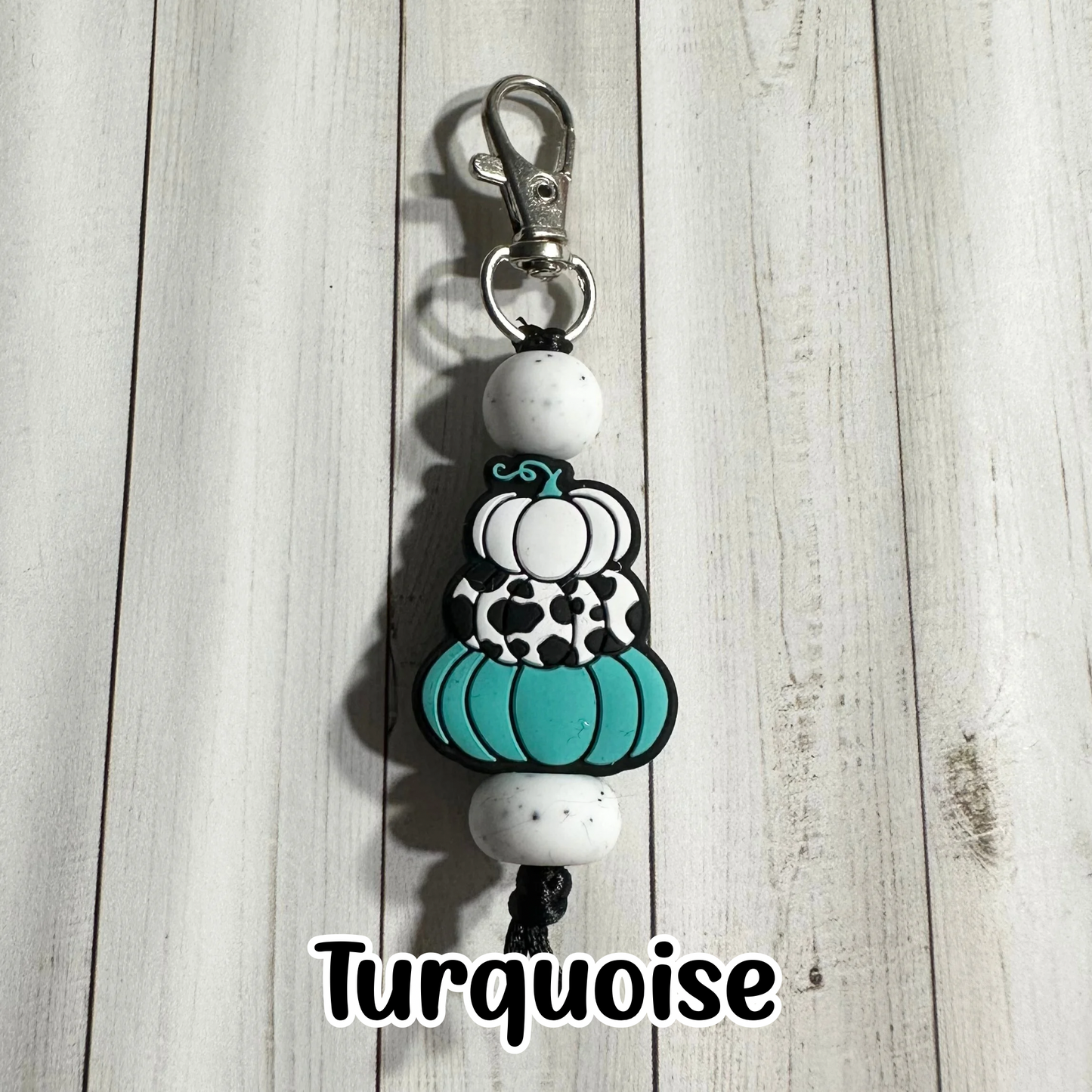 Stacked Pumpkin Zipper Pulls