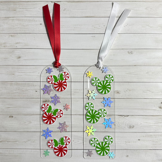 Christmas Mouse Acrylic Bookmark