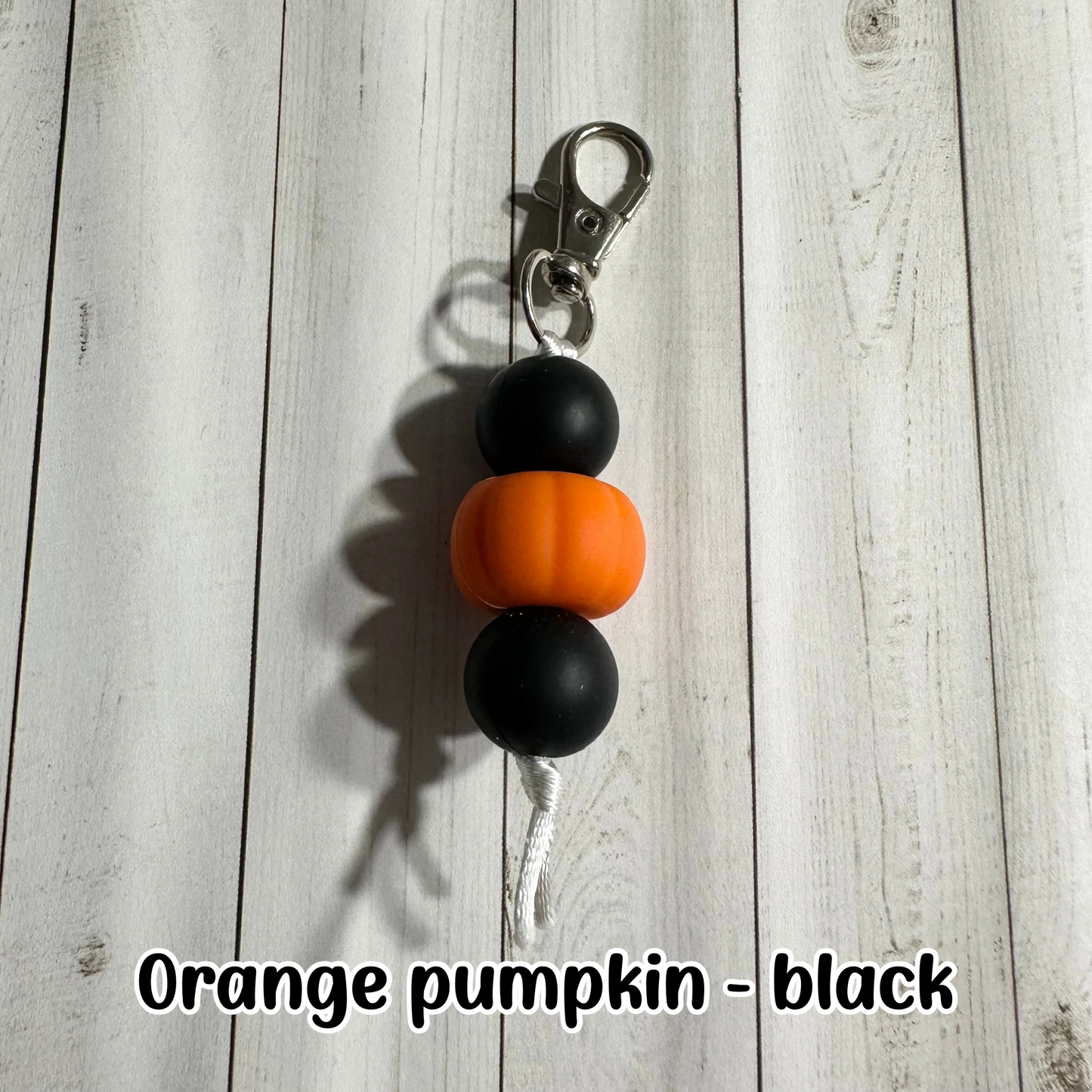 3D Pumpkin Zipper Pulls
