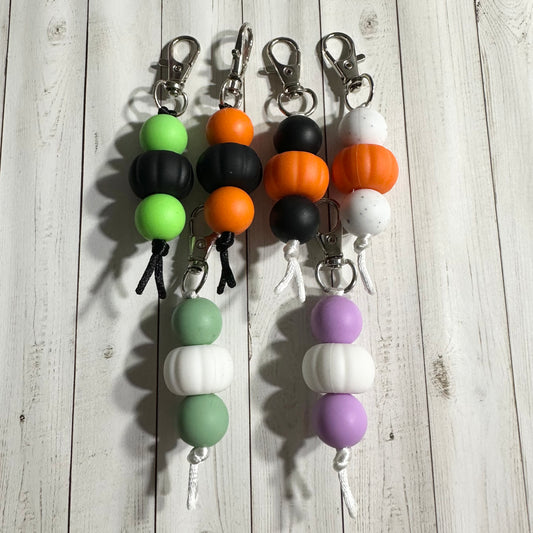 3D Pumpkin Zipper Pulls