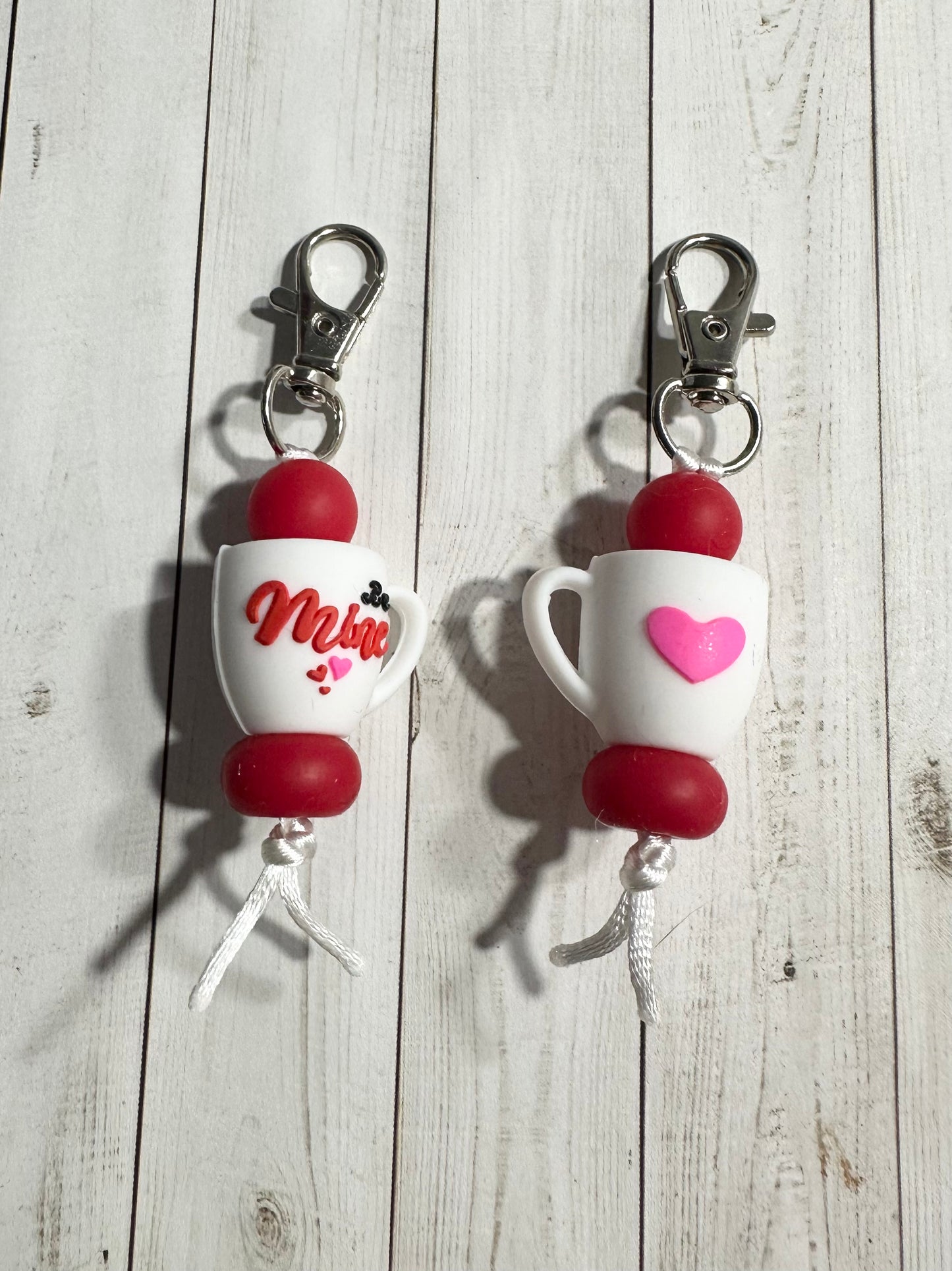 Be Mine 3D Mug Zipper Pulls