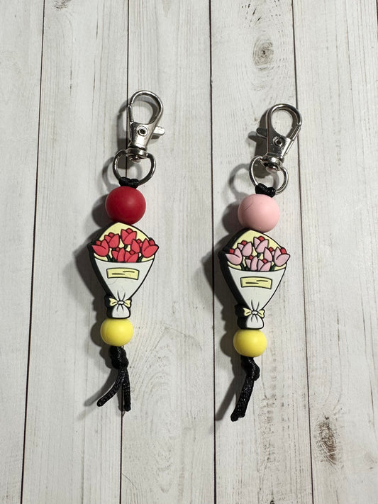 Rose Bouquet Zipper Pulls