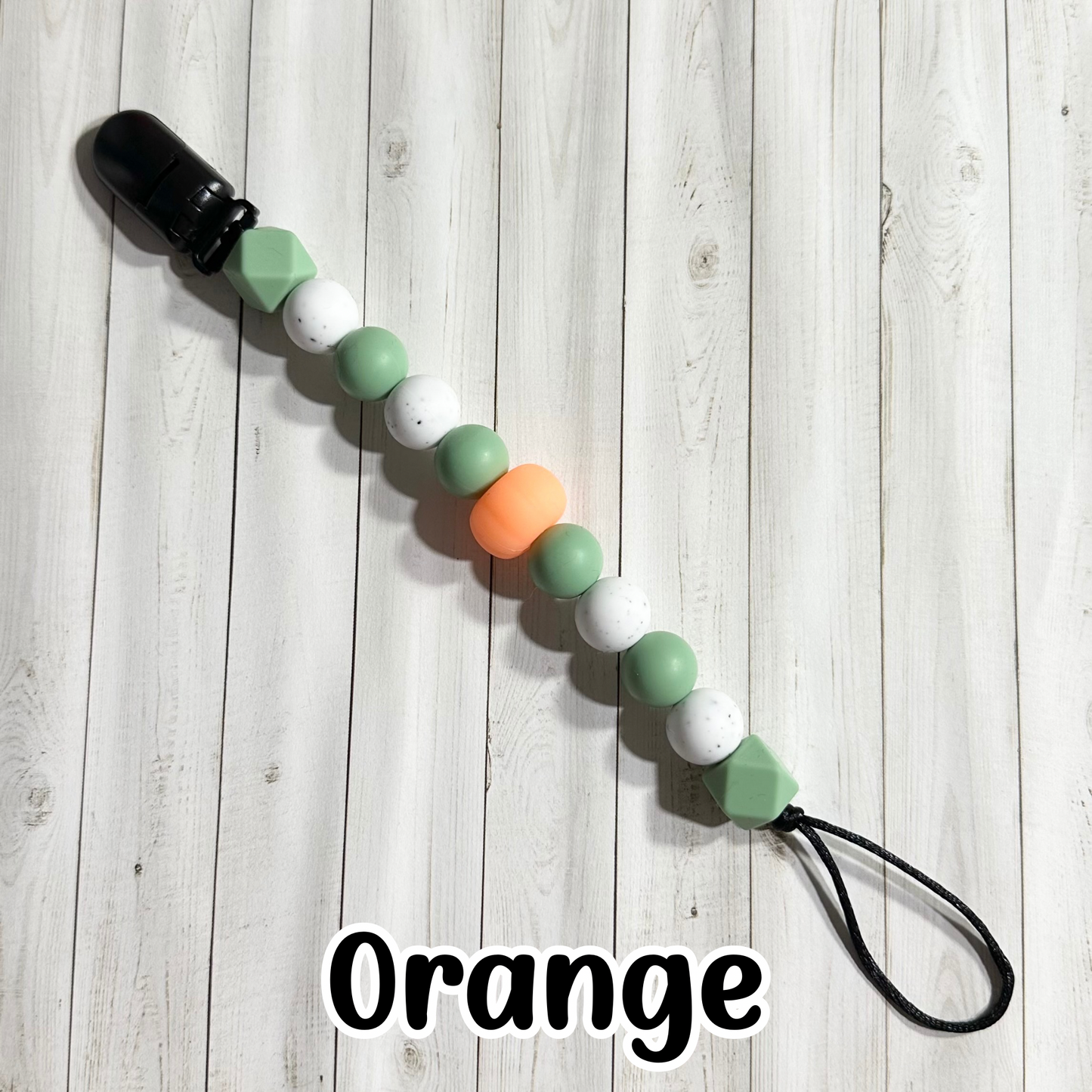 3D Pumpkin Paci Clip