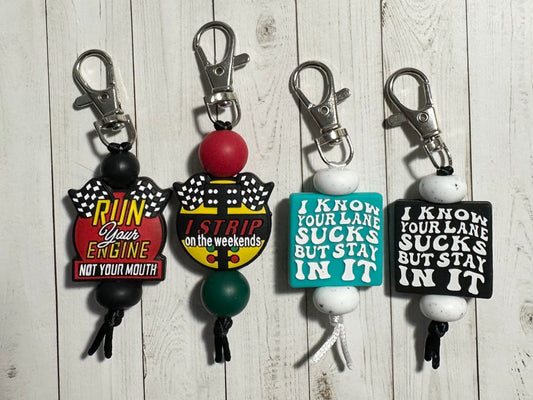 Racing Zipper Pulls