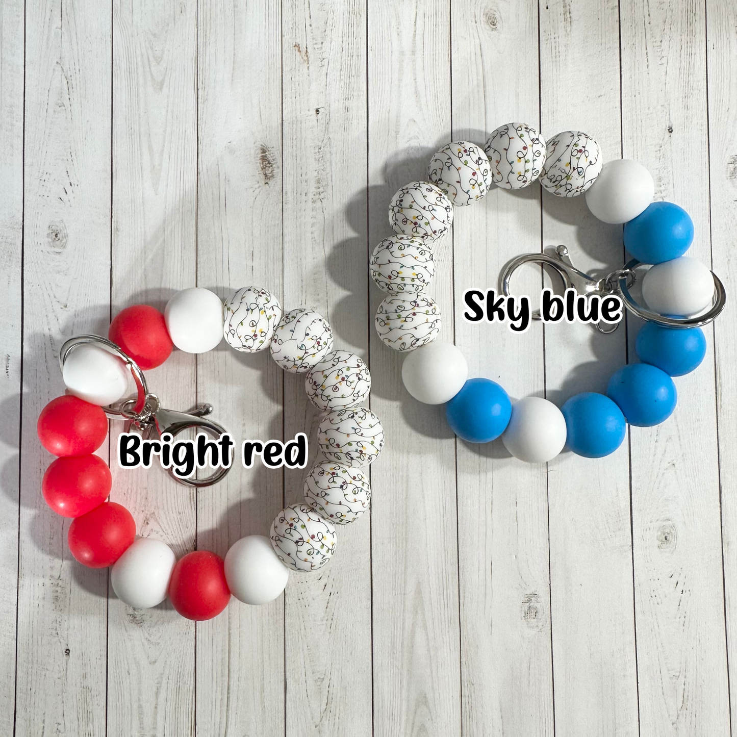 Christmas Lights Wristlets