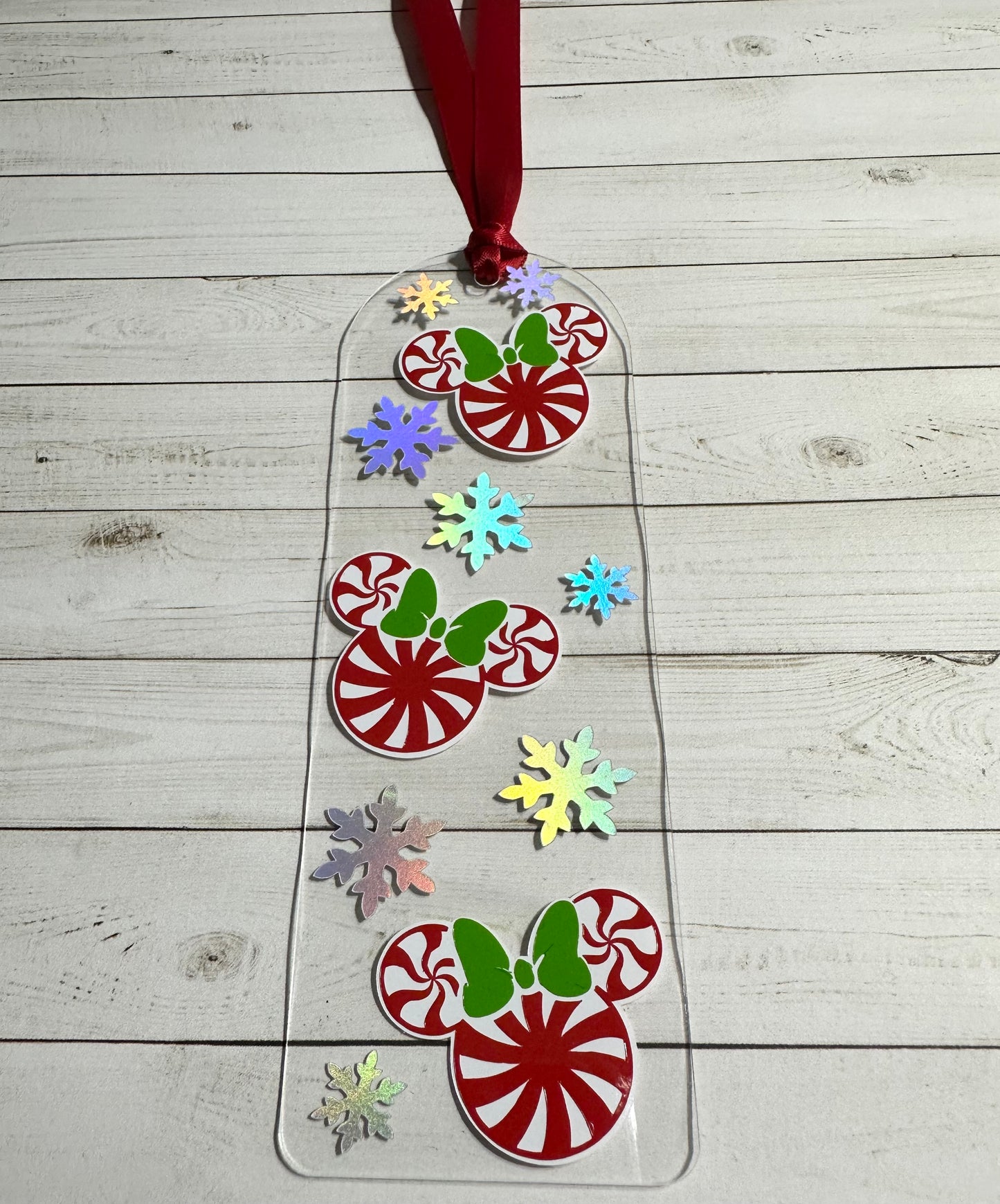 Christmas Mouse Acrylic Bookmark