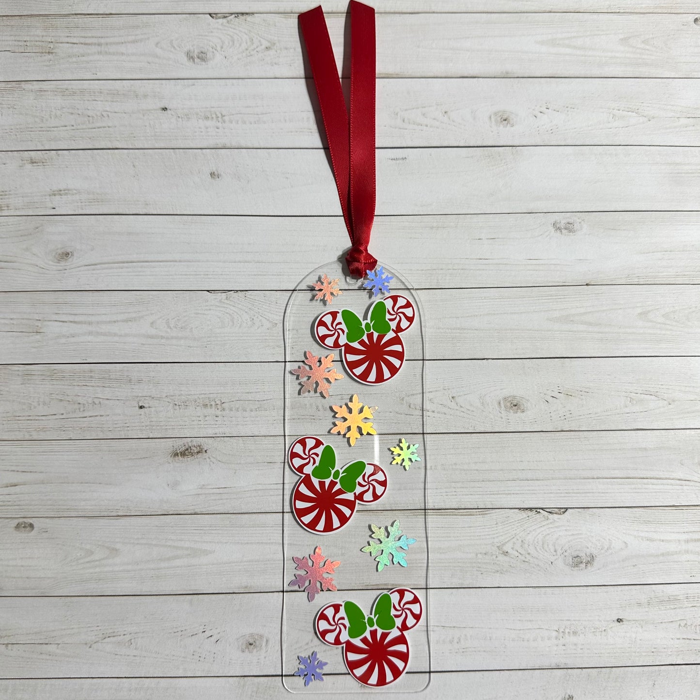 Christmas Mouse Acrylic Bookmark