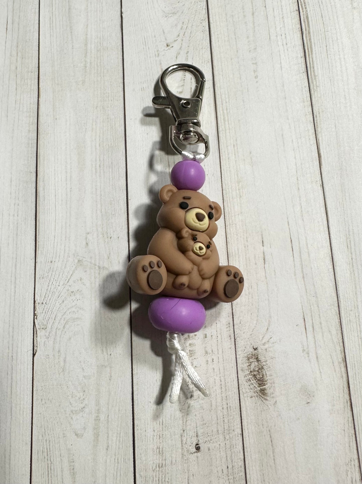 3D Mama & Baby Zipper Pulls