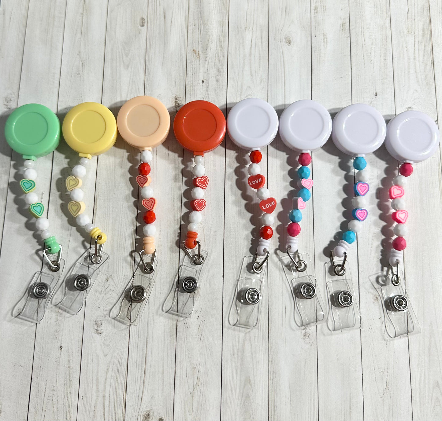 Clay Heart Badge Reel