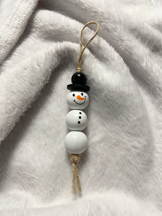 Snowman Beaded Ornament
