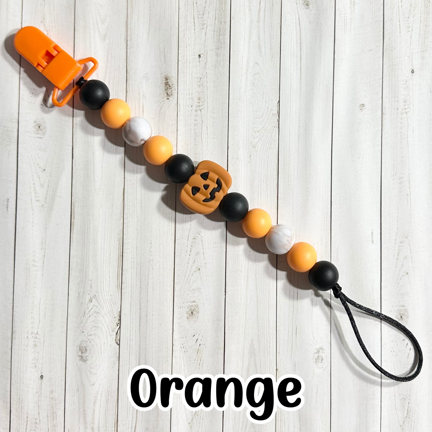 Jack-0-lantern Paci Clip