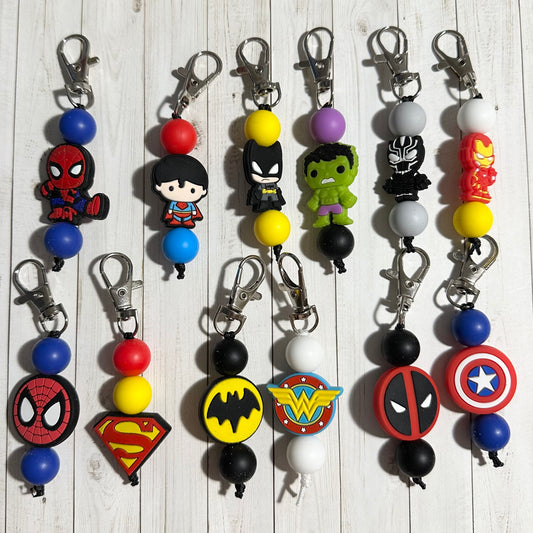 Super Hero Zipper Pulls