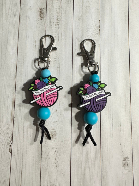 Crotchet All Day Zipper Pull