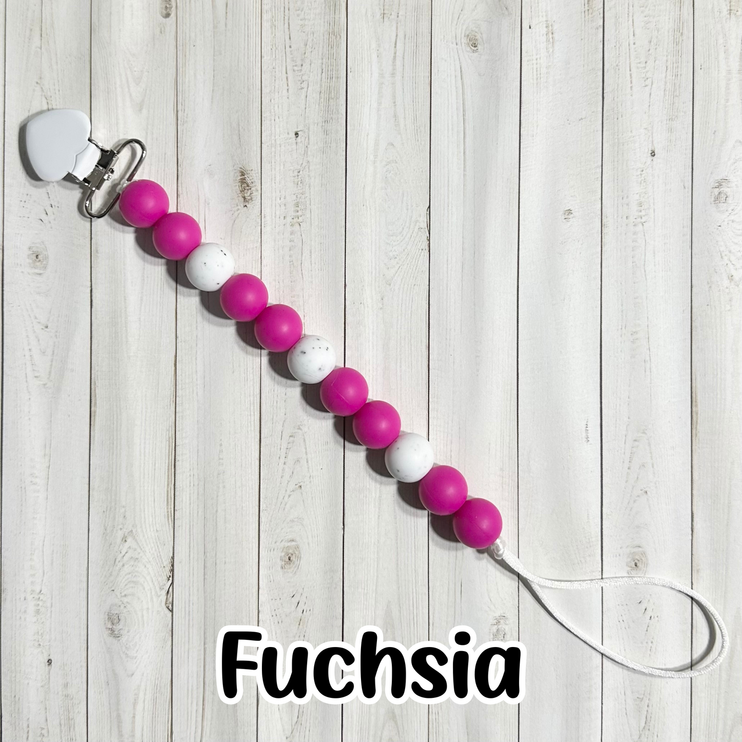 Speckled Paci Clips