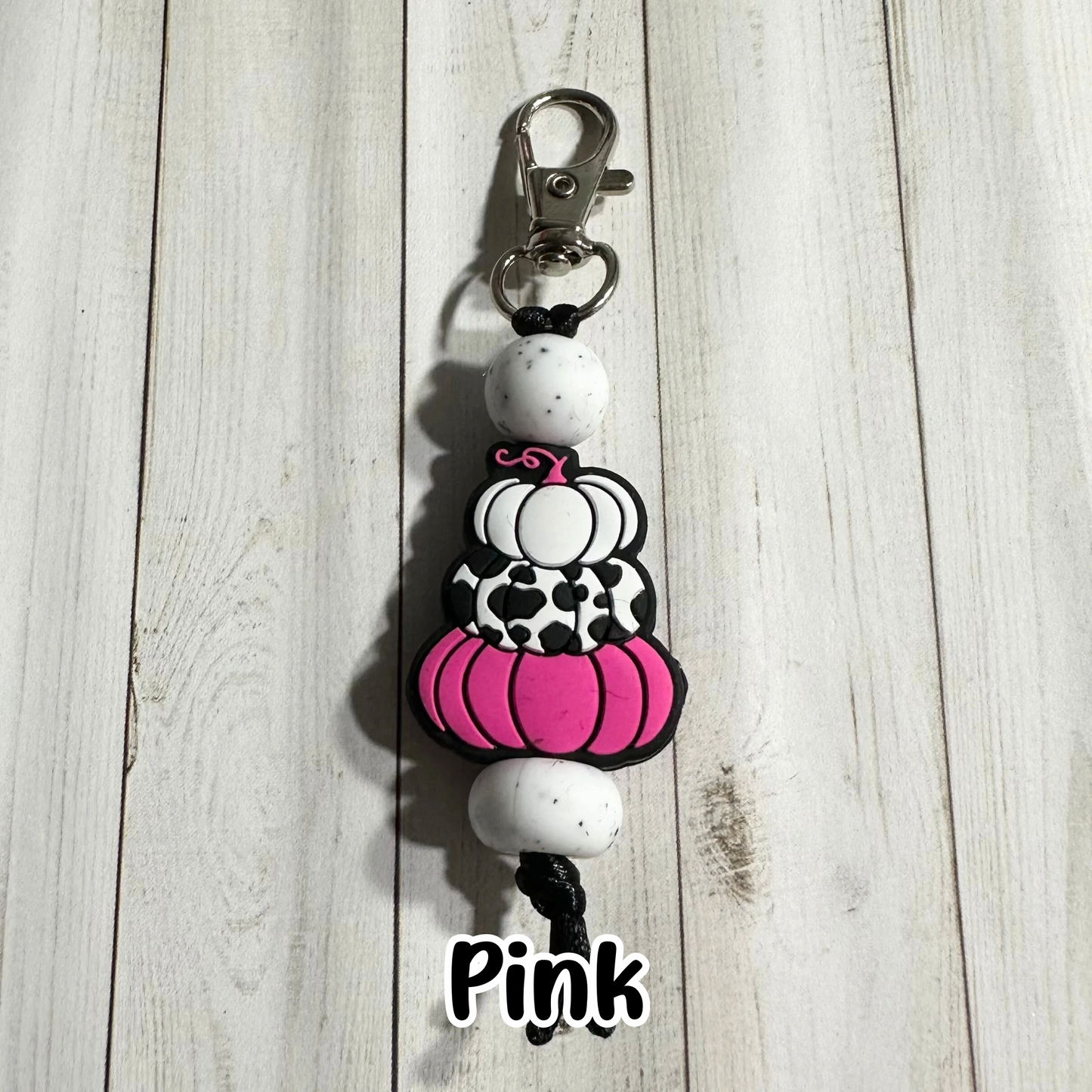 Stacked Pumpkin Zipper Pulls