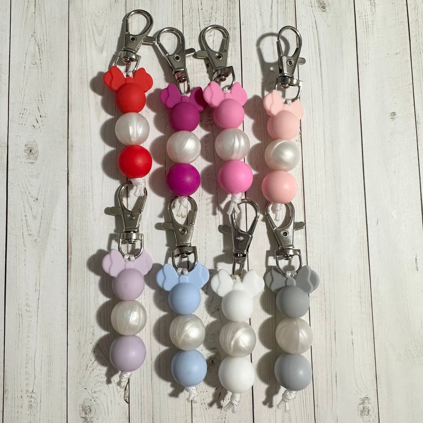 Girly Mouse Zipper Pulls