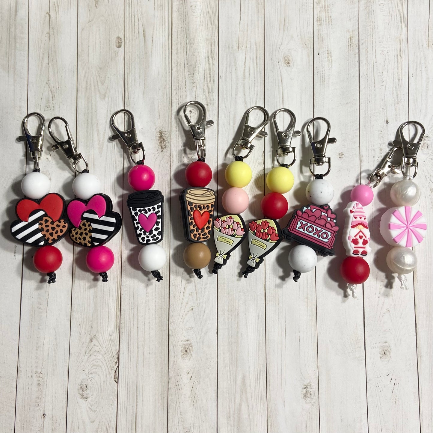 Valentine's Day Zipper Pulls