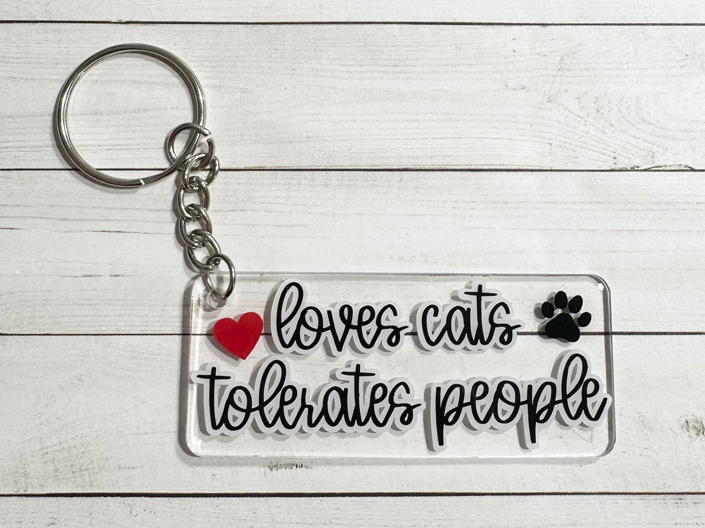 Funny Cat & Dog Acrylic Keychains