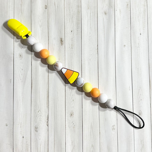 Candy Corn Paci Clip
